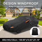Waterproof Aluminum Film Car Cover for Hyundai Elantra Sedan 