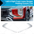 Set of 2 Chrome Lower Bumper Moldings for Mitsubishi ASX (2010–2020)