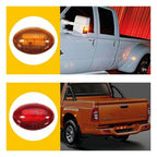 Set of 4 Universal Motorcycle Sequential Turn Signal Lights Amber/Blue