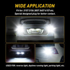 2X AUXITO 3157 4114 4157 LED DRL Daytime Running Light Bulb Kit 6000K