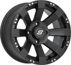 Spyder Wheel 12x7 4/156 4+3 Black for Sedona ATV/UTV (2010–2023)