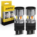 2X Error Free 3157 LED Switchback Turn Signal Bulb for Make Model (YYYY–YYYY)