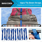 12PCS Soft Loop Tie Down Straps for Motorcycle Dirt Bike