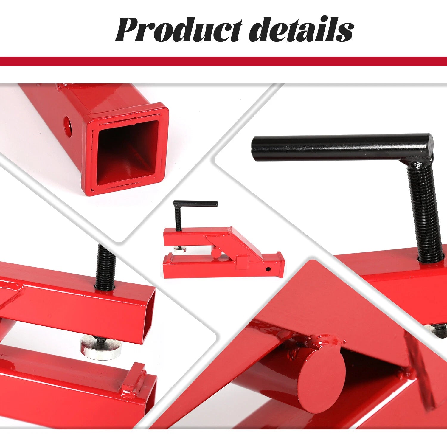 Receiver Hitch Clamp On Trailer Adapter for Deere Bobcat