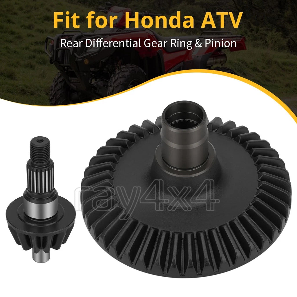 Rear Differential Gear Ring & Pinion for Honda Rubicon TRX500 (2015–2019), TRX520 (2020–2024)