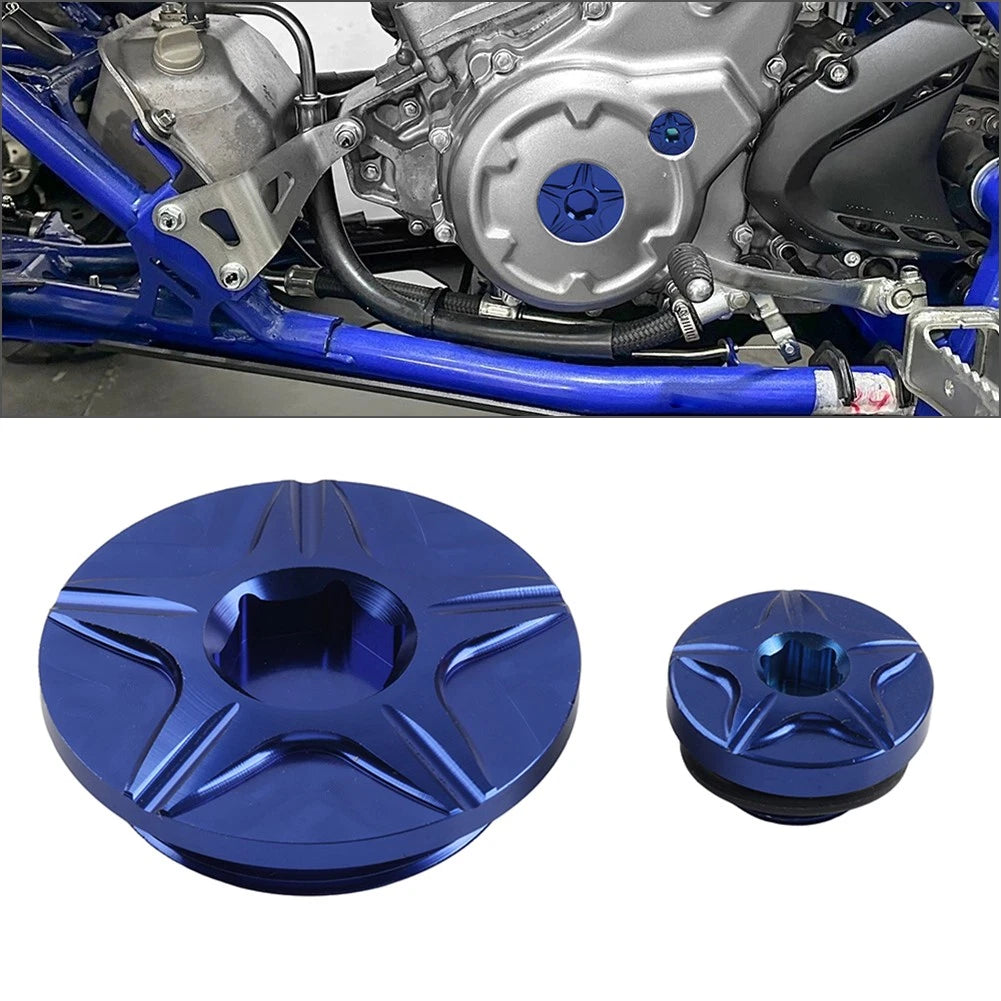Engine Plug Crankcase Cover Oil Filler Screws for Yamaha YZ250F YZ450F WR250F (2001–2023)