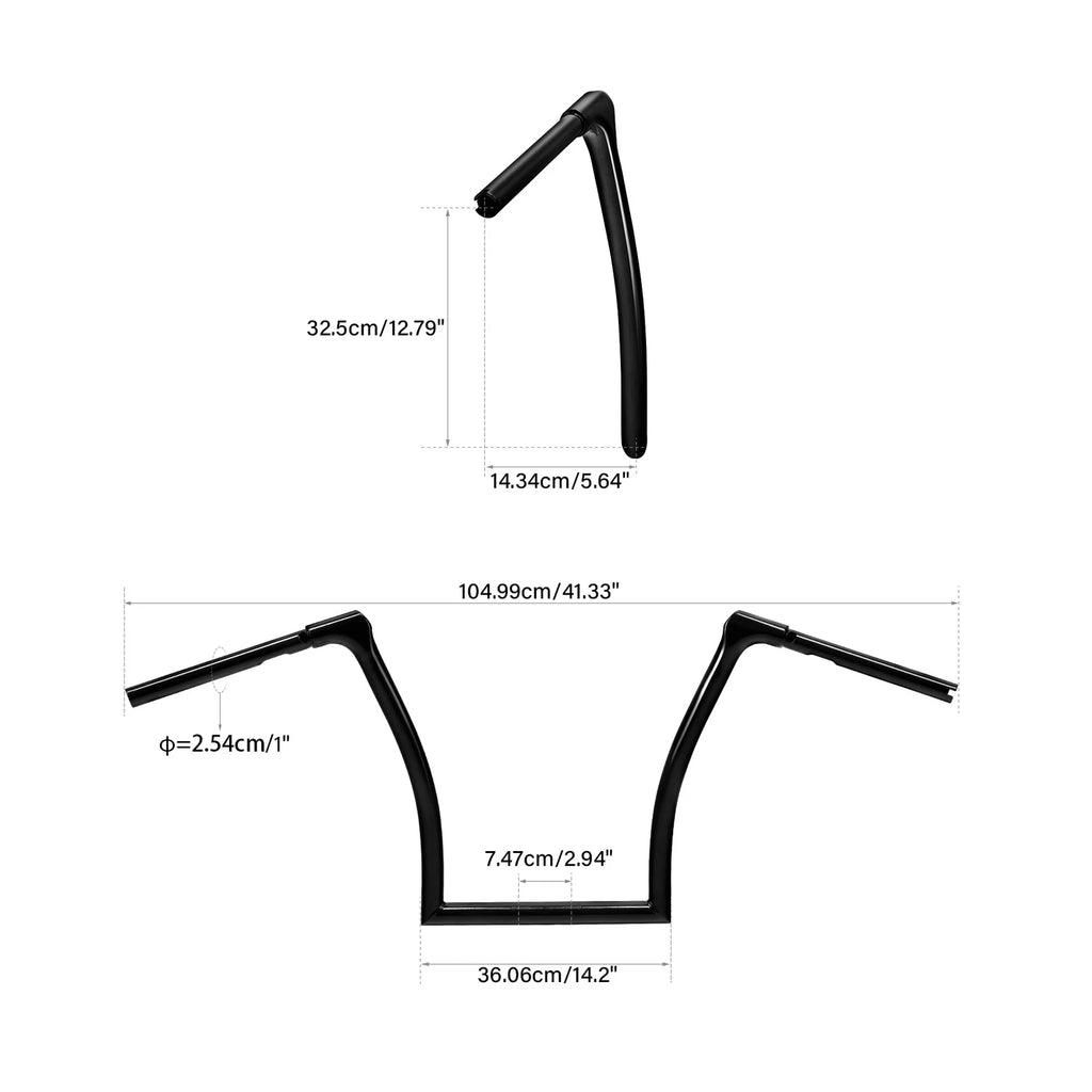 13" Rise Fused Bar Handlebar for Harley Road Glide FLTR FLTRX (2015–2023)