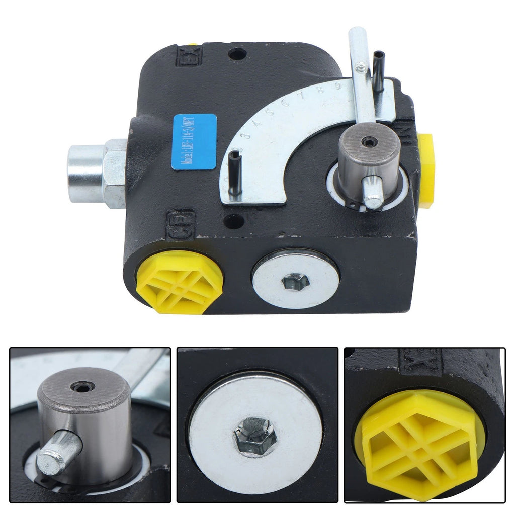 Adjustable Hydraulic Flow Control Valve for Various Applications (0-30 GPM)