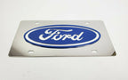 Ford Oval Emblem Metal Vanity License Plate Blue Logo for Ford (1990–1990)