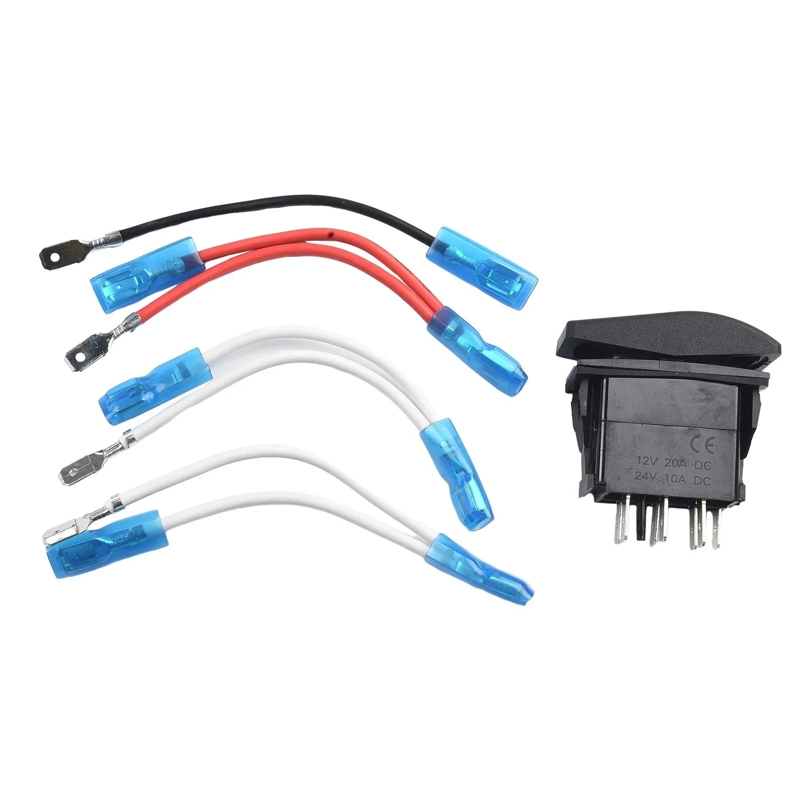 Rocker Switch / 12V/20A 24V/10A / 4952.524mm Blue LED Light for DPDT