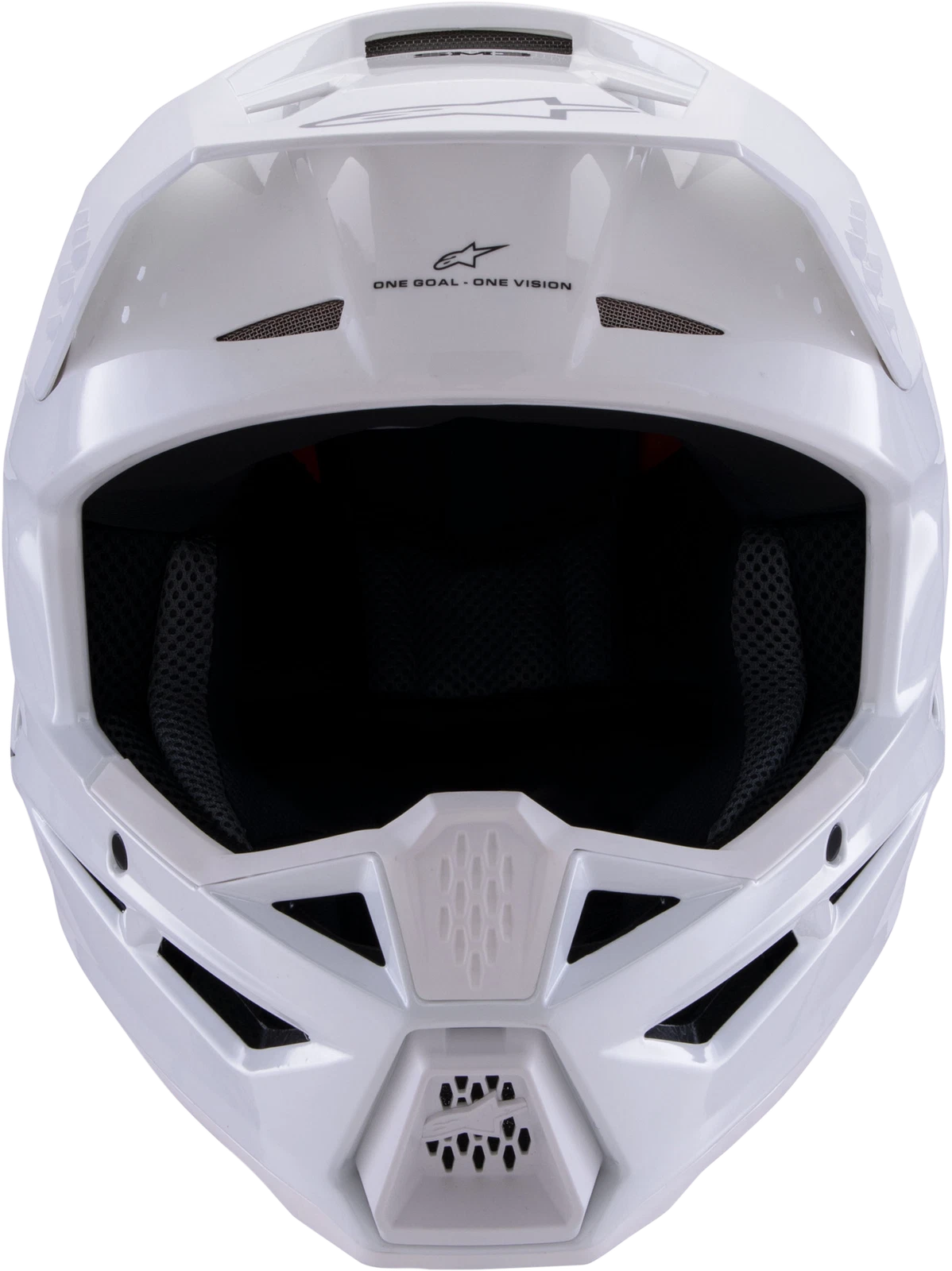 Alpinestars SM3 Off-Road Helmet 2X-Large White Gloss for Trail Riding (2023)