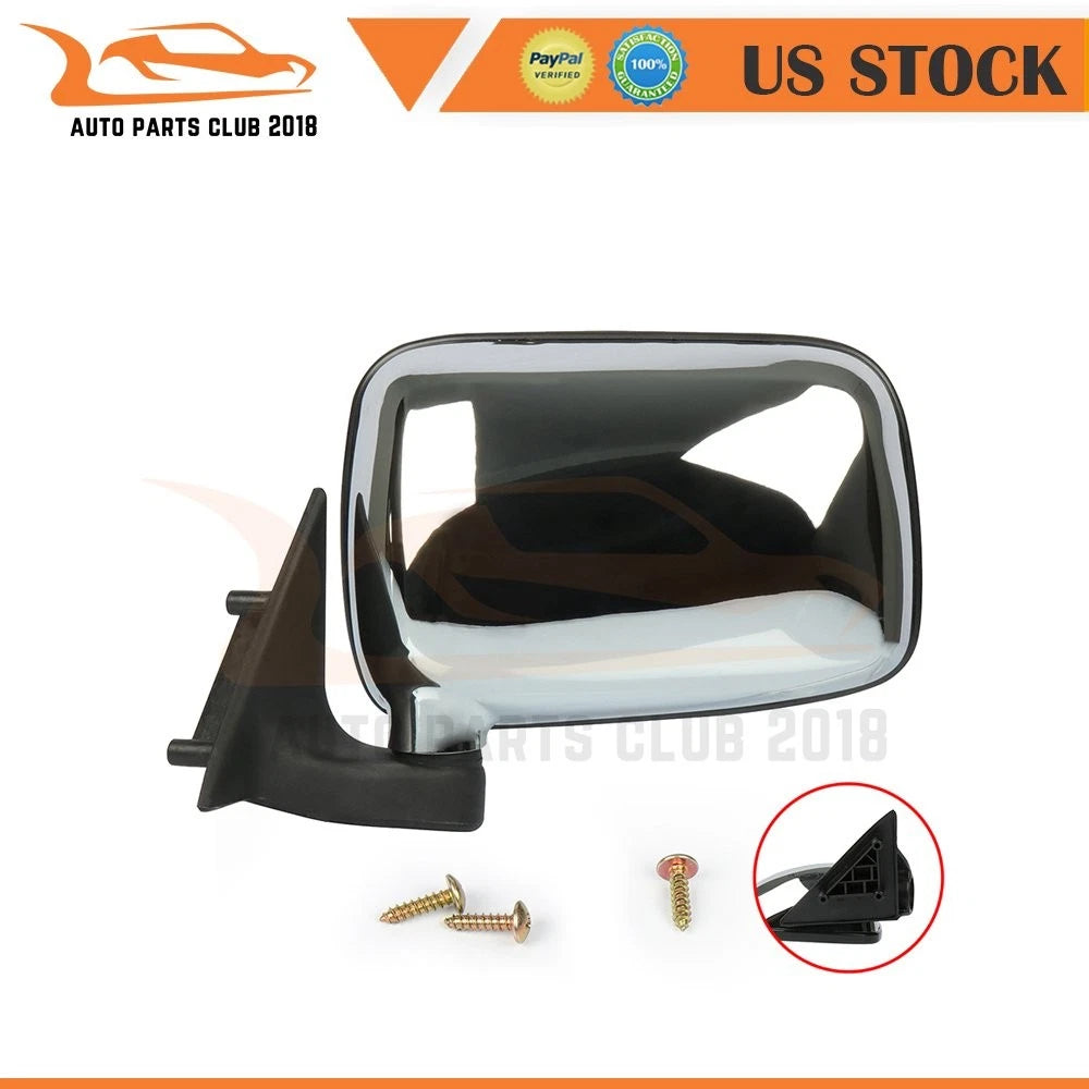 Set of 2 Chrome Manual Fold Mirrors for Mazda Pickup B2200 (1986–1993) MA1320110