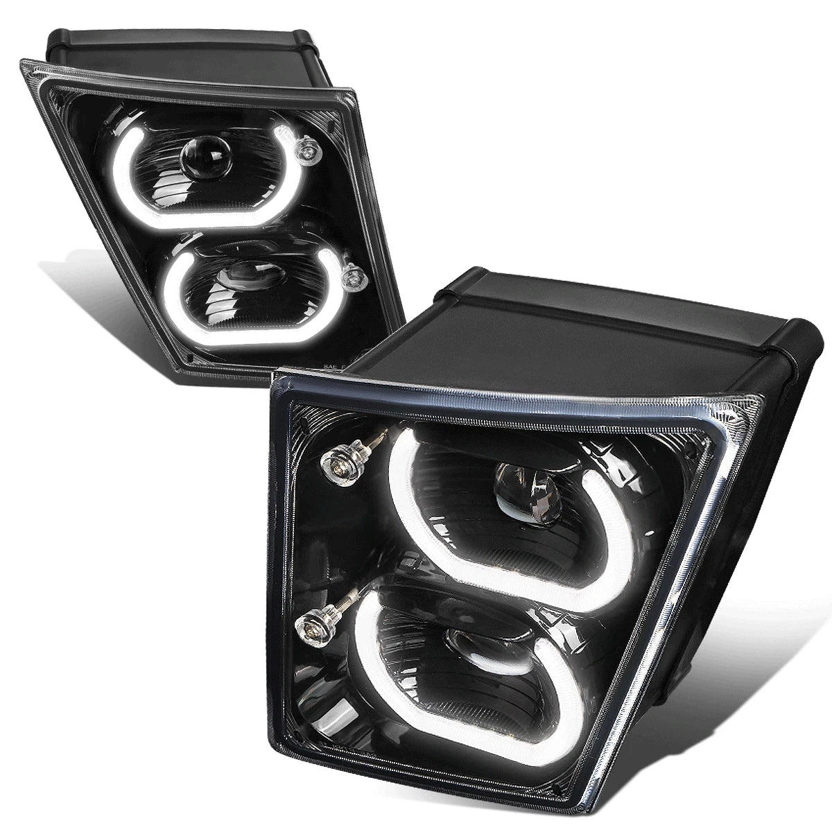 Dual LED Halo Projector Fog Light Lamp for Volvo VN VNL 300 400 740 860 (2003–2017)