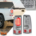 3D LED C-Bar Tail Light for Chevy Silverado (2003–2007) Chrome