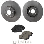 Front Brake Disc Rotors and Pads Kit for Kia Sedona (2015–2021)