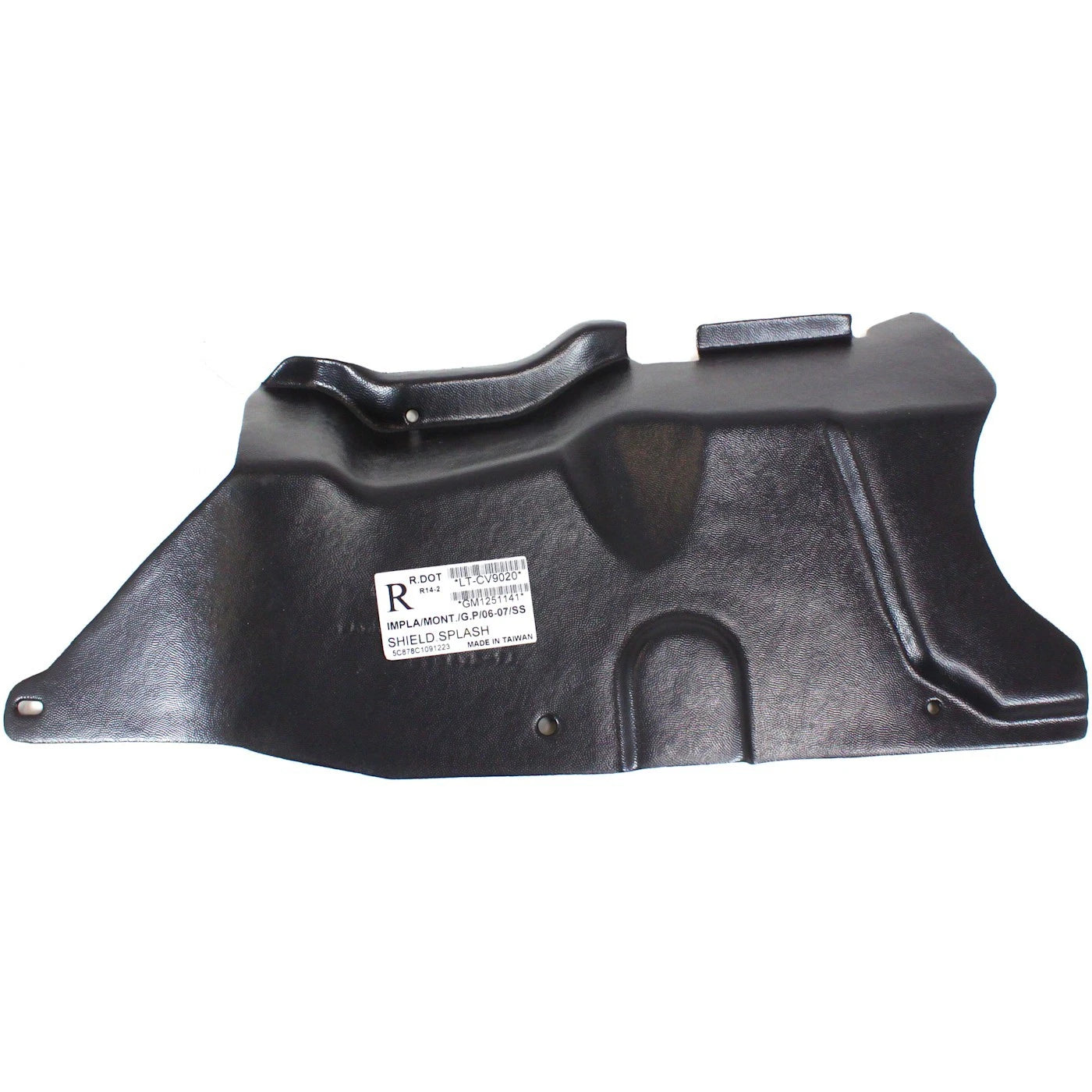 Engine Splash Shield for Chevrolet Impala (2006–2009) Front Passenger Side