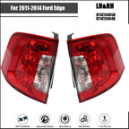 Pair Tail Lights for Ford Edge (2011–2014) Halogen Red Rear