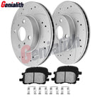Front Rotors & Ceramic Brake Pads for Toyota Corolla, Chevy Prizm (1998–2002)
