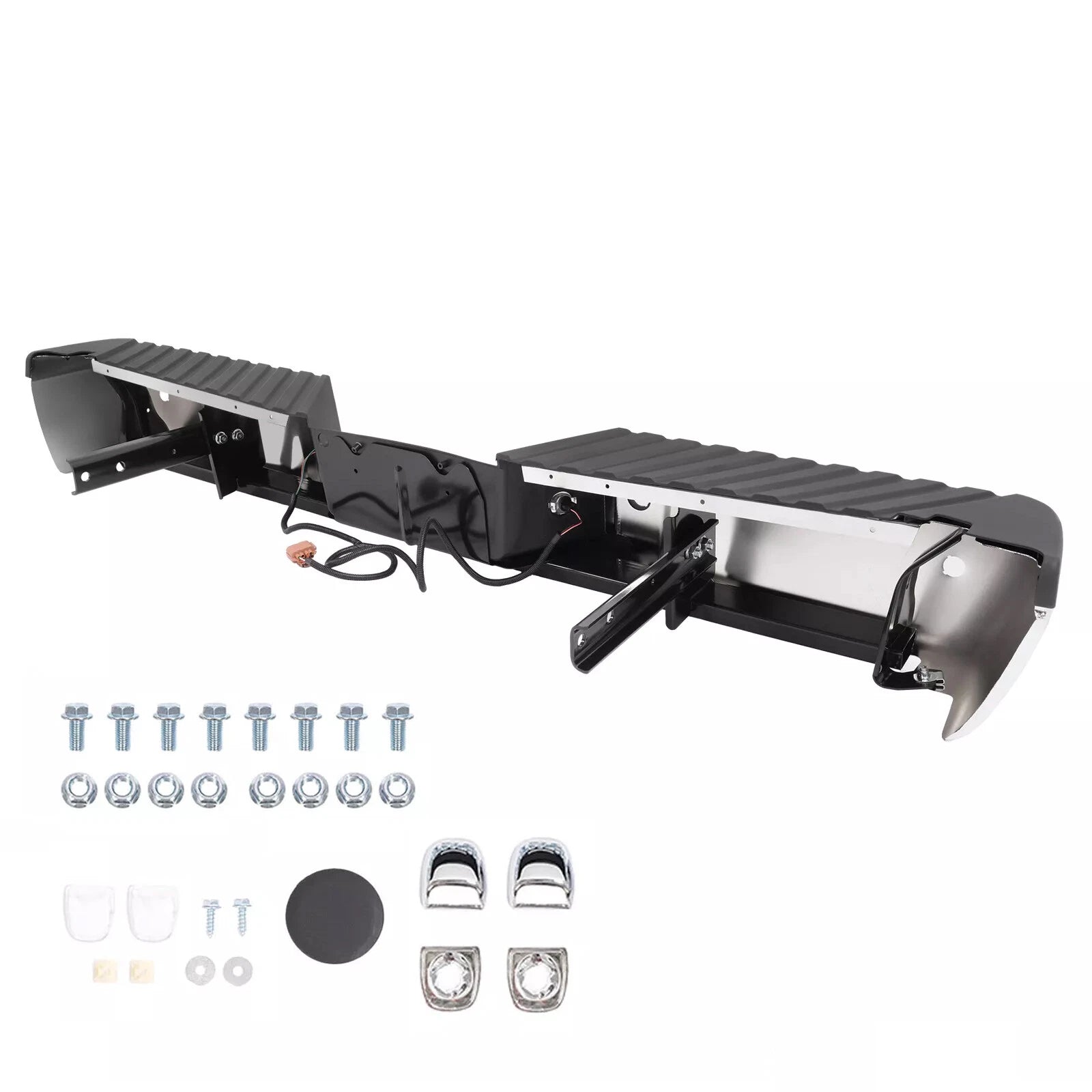 Rear Step Bumper with Sensor Hole for Ford F-250 F-350 F-450 (2008–2016)