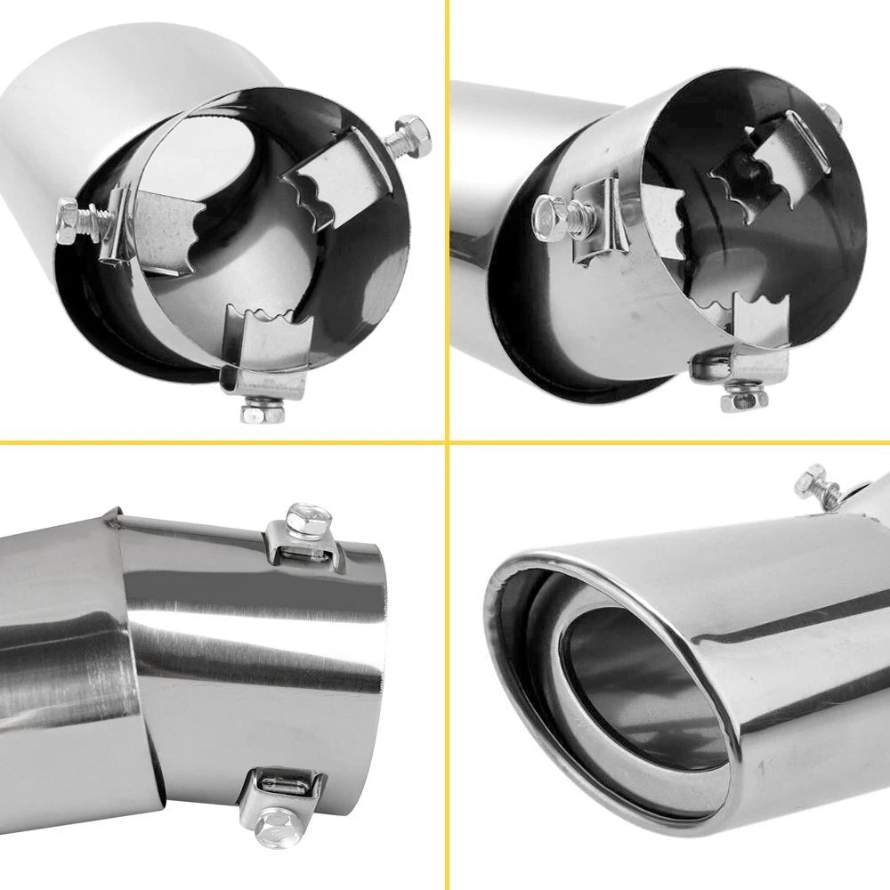 Exhaust Tip Pipe for Universal Fit (Clamp-On, 2.5" Diameter)