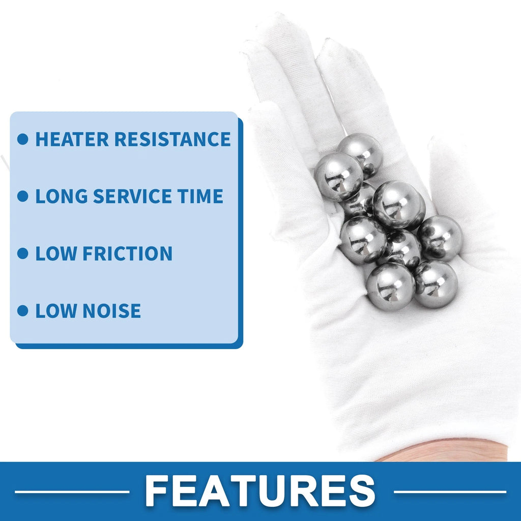 Set of 10 Precision G100 Steel Ball Bearings 18.25mm