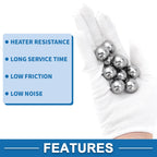 Set of 10 Precision G100 Steel Ball Bearings 18.25mm