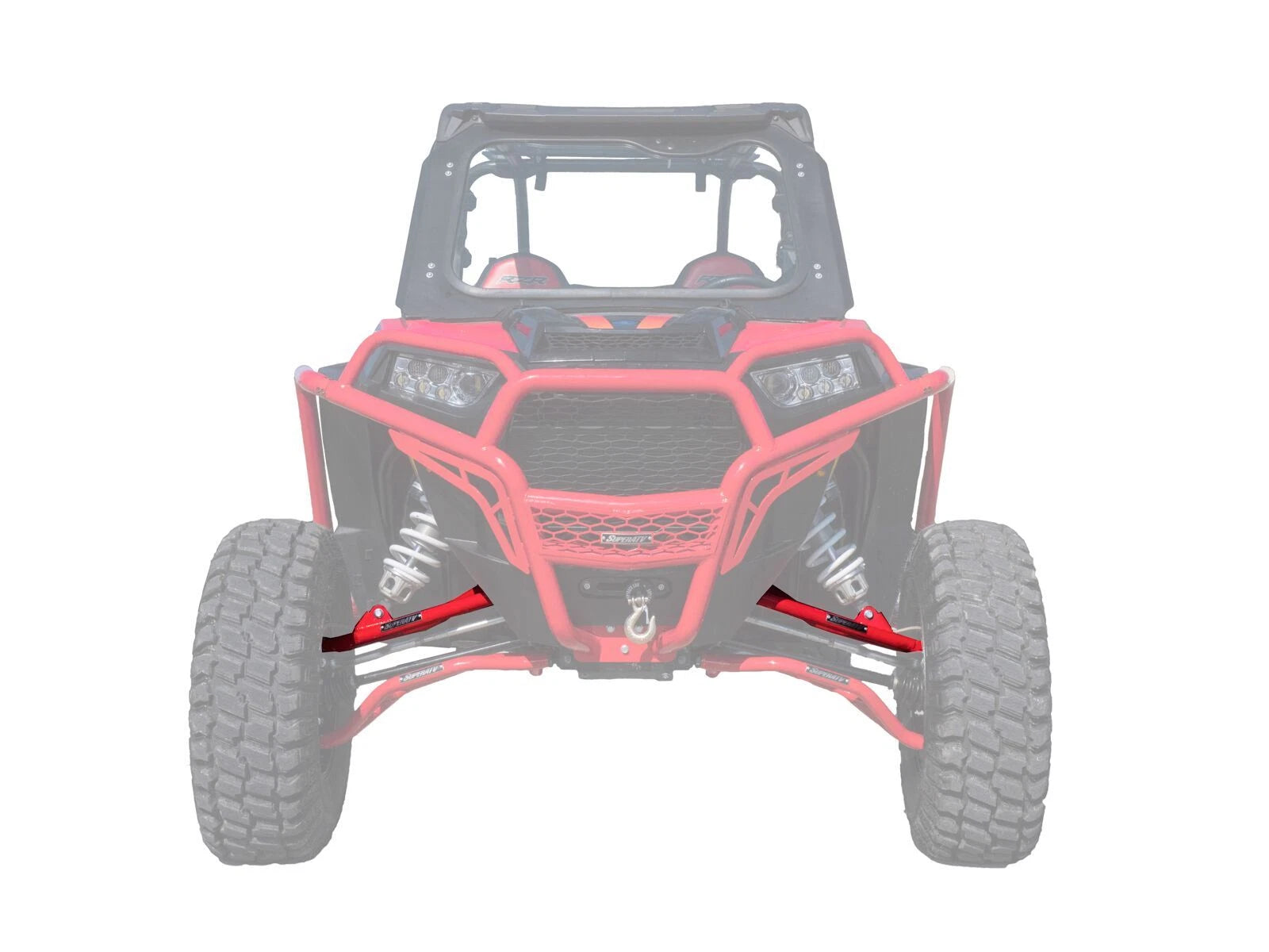 SuperATV High Clearance Upper A-Arms for Polaris RZR XP 1000 (2014–2023) - Red