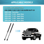 2x Front Hood Lift Support Struts for Ford F250 F350 F450 F550 (1999–2010)