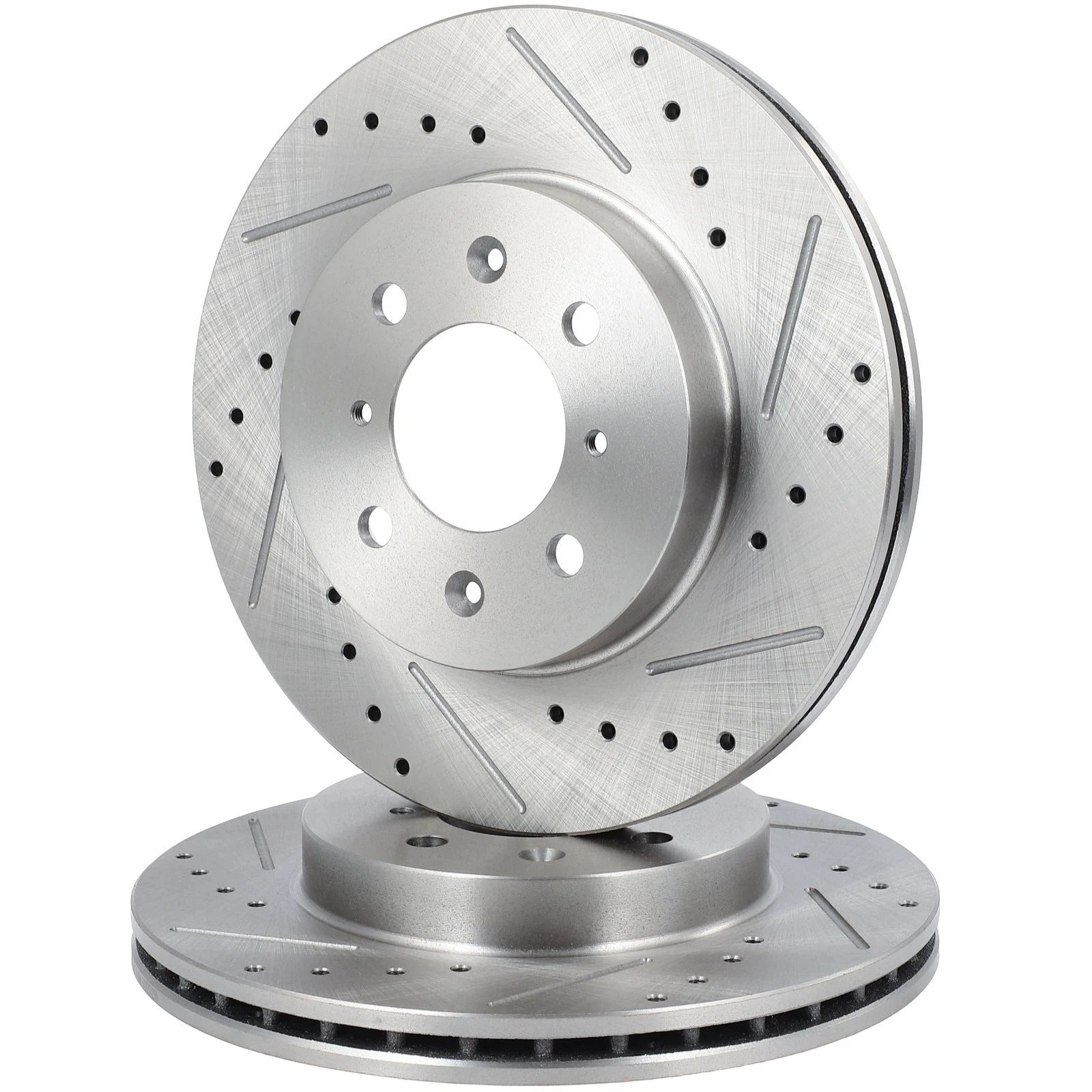 Front Drilled Slotted Brake Rotors for Honda Civic (1997–2001) Acura Integra