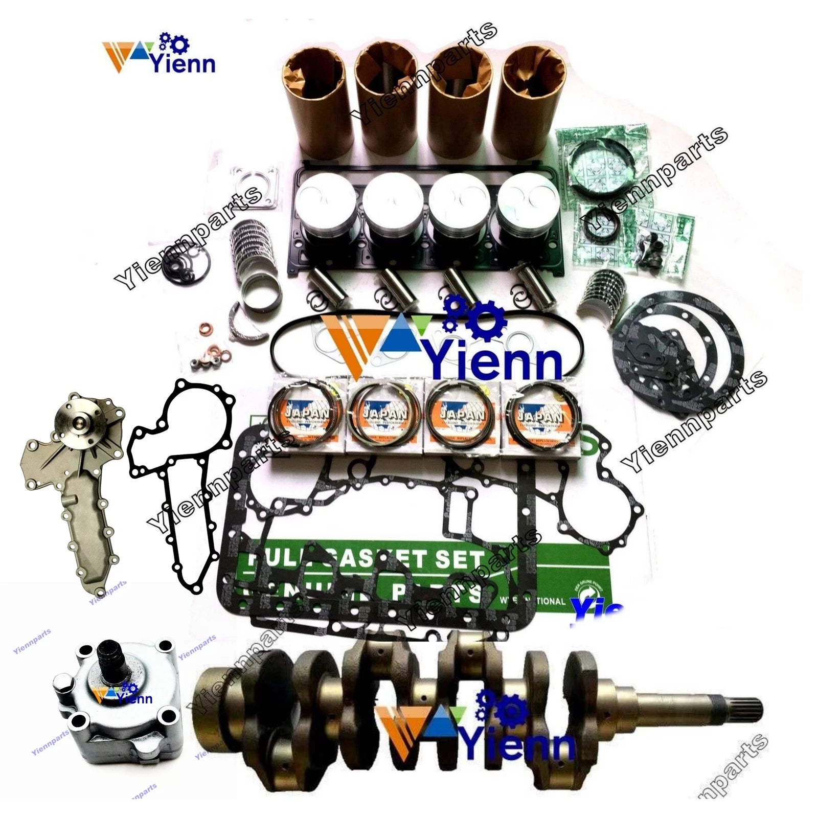 Crankshaft Rebuild Kit for Kubota Bobcat S130 S150 (V2203, V2203MDI)