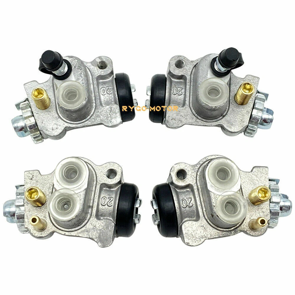 Set of 4 Front Brake Wheel Cylinders W/Shoes for Honda Foreman TRX450 (1998–2004)