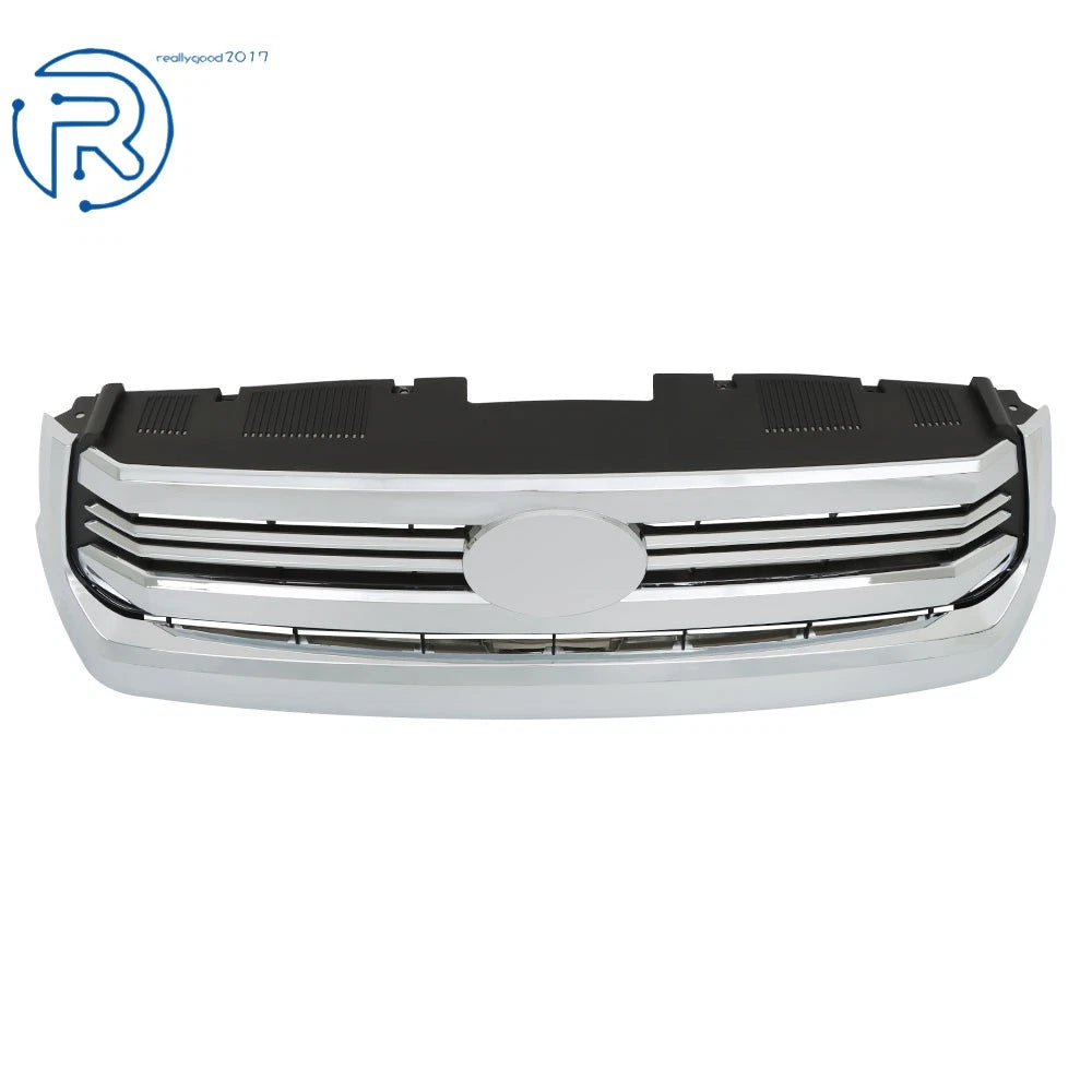Center Mesh Front Grille for Toyota Tundra (2014-2021) Chrome Plastic