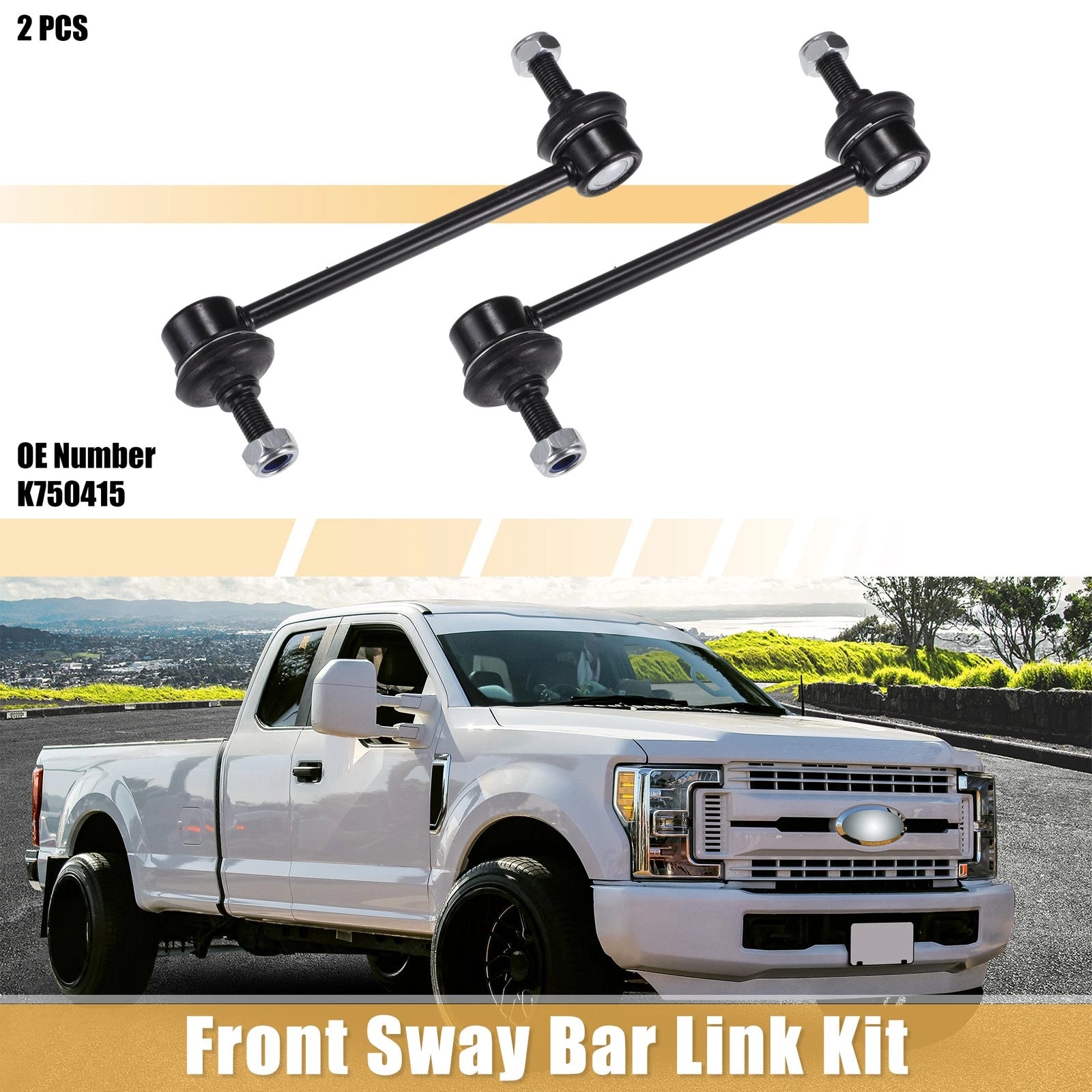 2pcs Front Stabilizer Sway Bar Links Kit for Ford Fusion (2011–2012) No.K750415