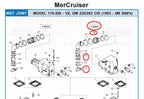 3" Exhaust Manifold Bellow Tube for MerCruiser GM V6 V8 (WET)