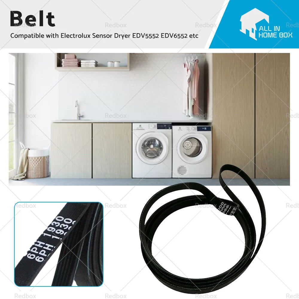 Dryer Drum Belt for Electrolux EDV5051, EDV5552, EDV6051, EDV6552 (Sensor)