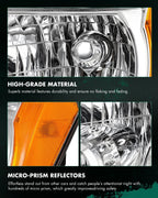 2X Headlight Assembly for Nissan Xterra (2005–2010) - Chrome