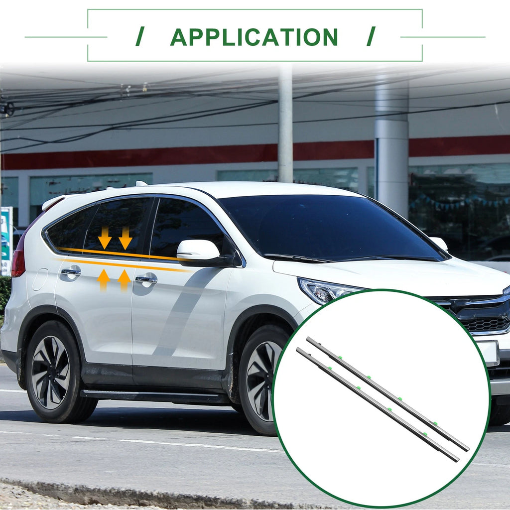 2pcs Weatherstrip Window Seal No. 72950T0AA01 for Honda CR-V (2017–2022)