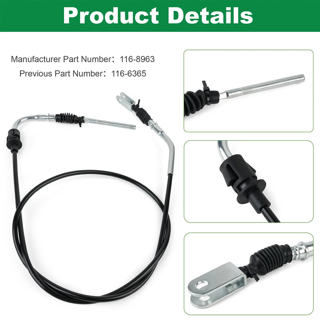 Brake Cable for Exmark Lazer Z E-Series, S-Series, X-Series (116-6365, 116-8963)