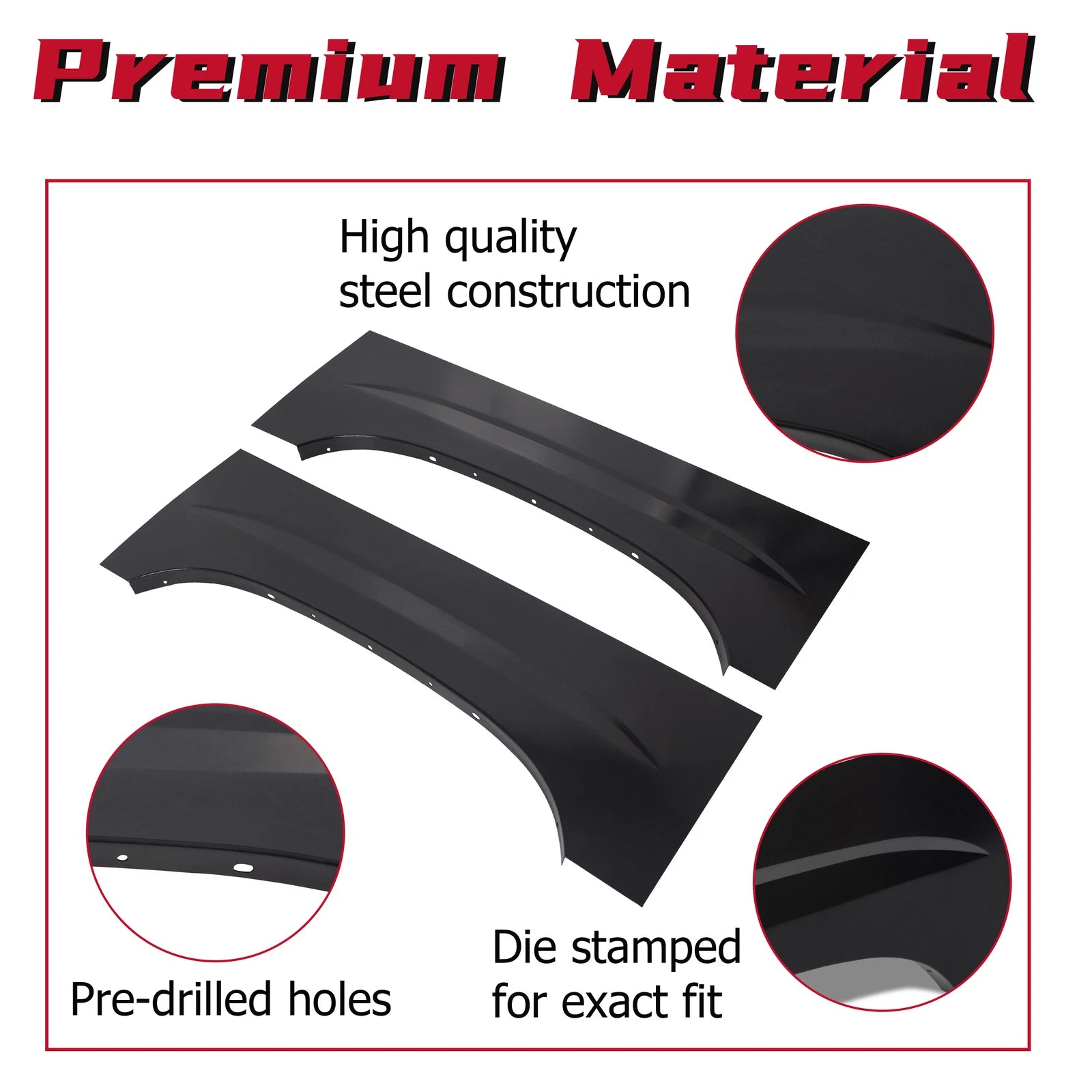 Upper Rear Wheel Arch Repair Panels for Chevy Silverado GMC Sierra (1999–2007)