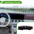 Dashboard Cover Mat for Mercedes E-Class (2010) Black Red Sun Protector