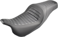 SADDLEMEN Slim Roll & Pleat Seat for FL (2008–2024) 808-07B-161