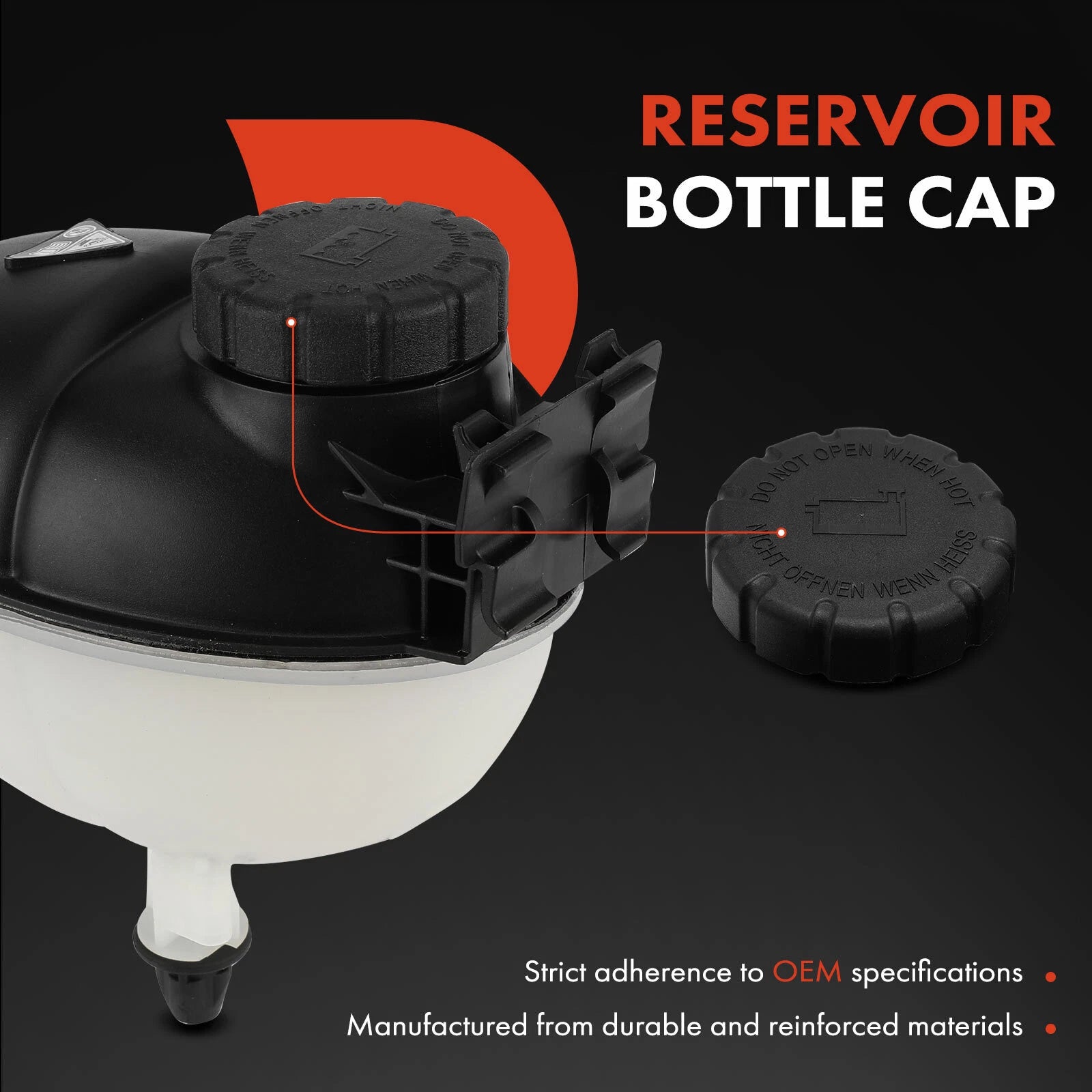 Engine Coolant Reservoir Tank with Sensor for Mercedes-Benz E400 (2013)