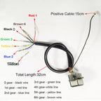 Blue LED Digital Gear Indicator Light for Motorcycle (0-6 Shift)