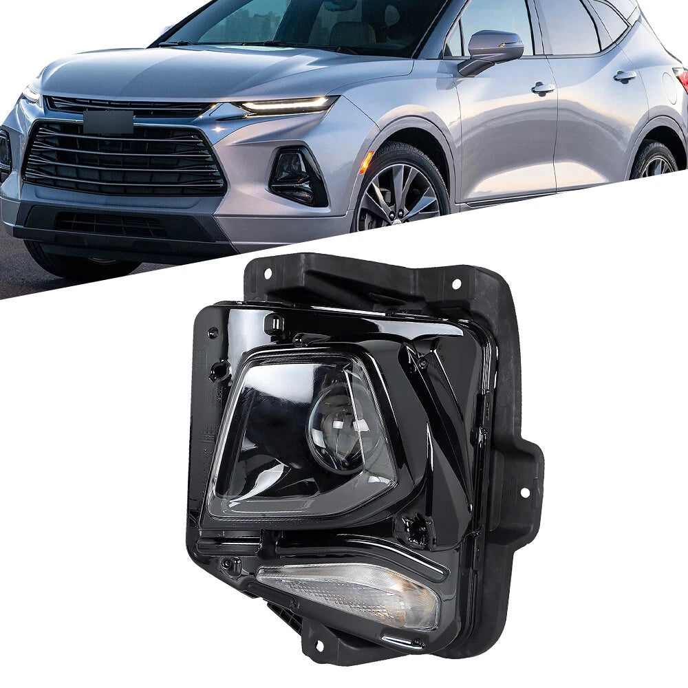 HID Headlight for Chevy Blazer (2019â2021) Black Clear Driver Side