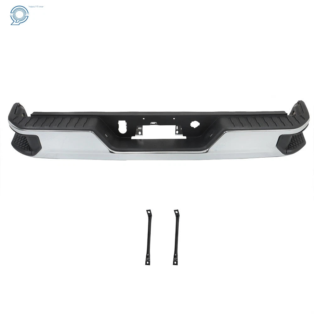 Rear Bumper Assembly Chrome for Chevy Silverado GMC Sierra 1500 (2019–2023)