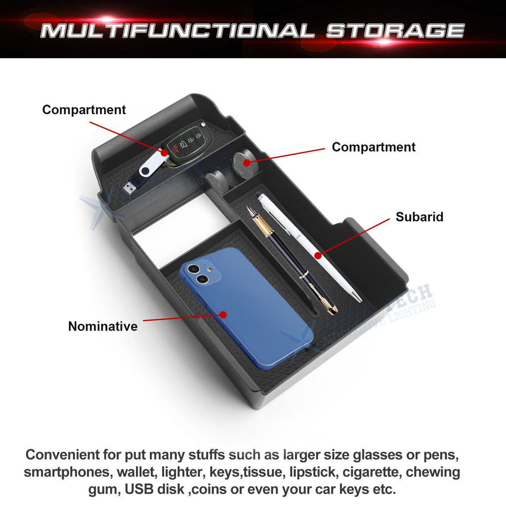 Armrest Box Extra Space Storage Organizer Holder for Mazda CX-30 (2020-2026)