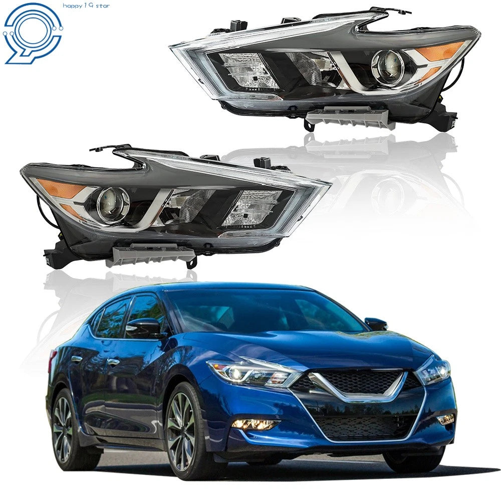 LED DRL Projector Halogen Headlights for Maxima S SL SV (2016–2018)