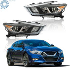 LED DRL Projector Halogen Headlights for Maxima S SL SV (2016–2018)