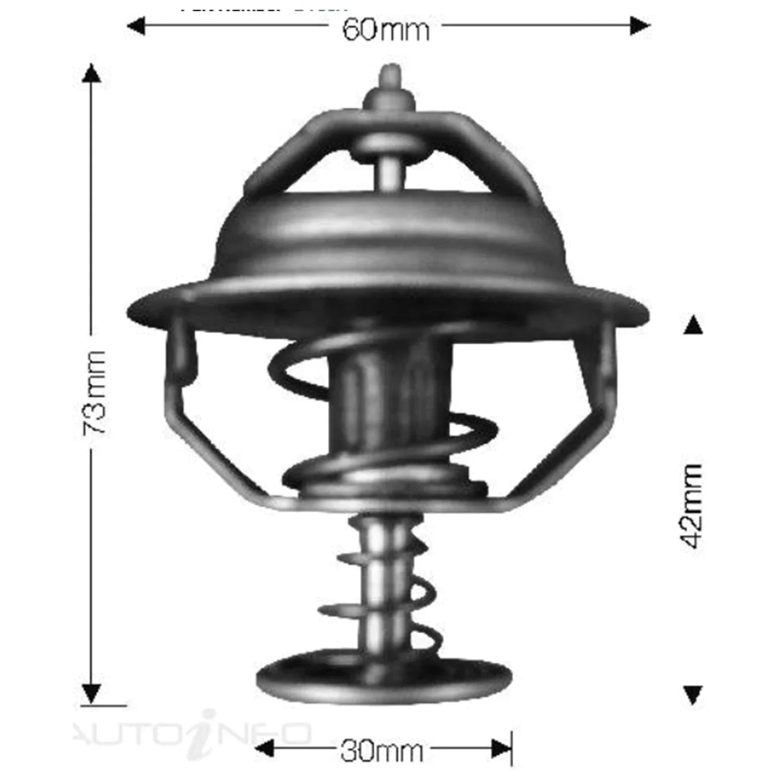 Dayco Thermostat for Toyota Hiace KDH200 KDH220 KDH222 2.5L Diesel (2004-2007)
