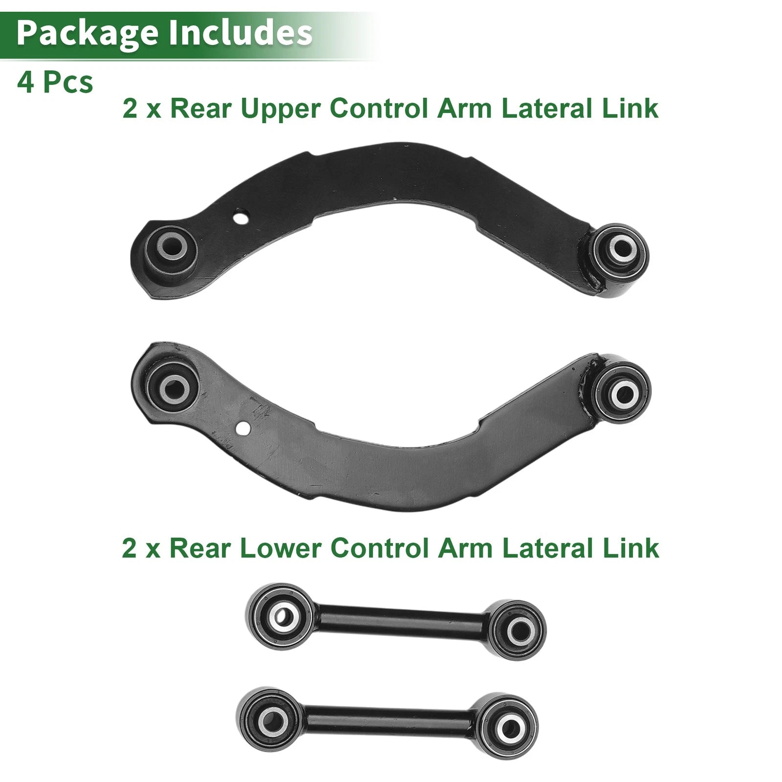 Set of 4 Rear Upper Control Arm Lateral Link for Jeep Compass (2007–2015) No.K641226